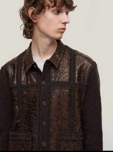 John Varvatos Ellington Jacket Men’s Brown Cashmere Size XS - Picture 3 of 12