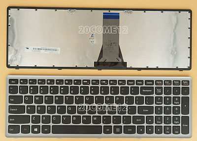 NEW For Lenovo G500S G505S G510S Touch Keyboard US Silver Frame | eBay