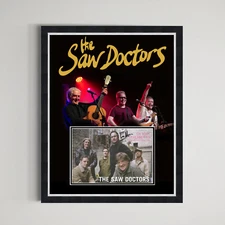 Davy Carton & Leo Moran - The Saw Doctors Authentic Autograph Framed Display