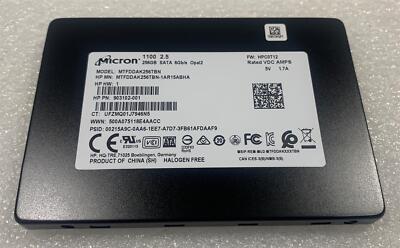 HP 933847-850 Micron SSD 256GB MTFDDAK256TBN Solid State Drive SATA 2,5 NEU