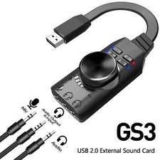 New External USB Sound Card Virtual 7.1 Channel Sound Card Adapter Plug and Play