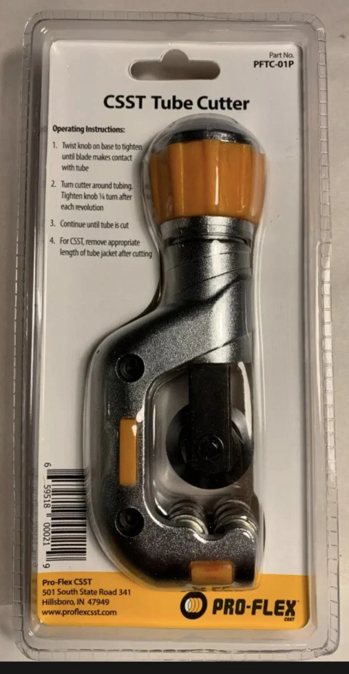 ProFlex PFTC 01P Tube Cutter for CSST sizes 1 2in 3 4in and 1in