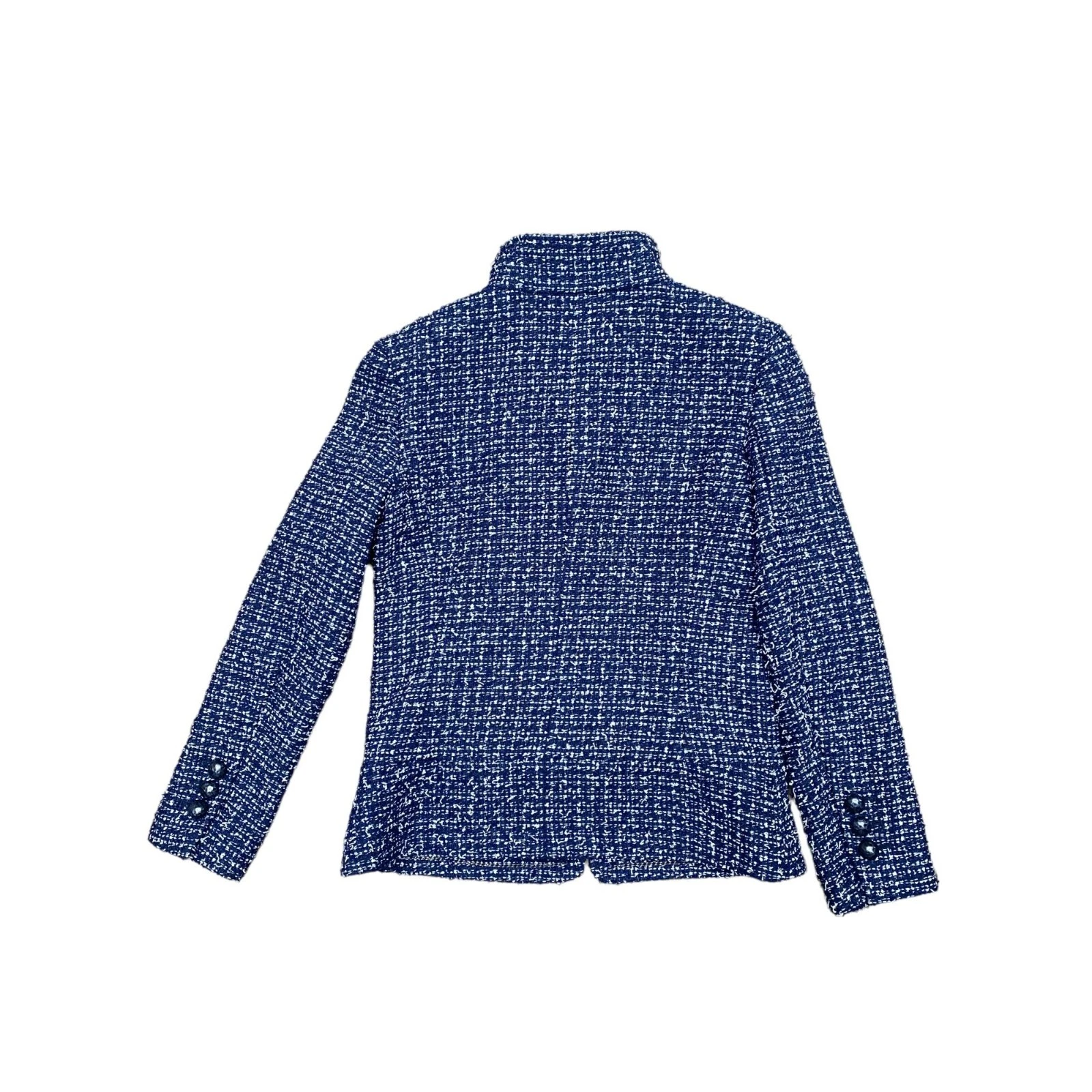 Giacca in tweed blu navy Chanel taglia 36 S