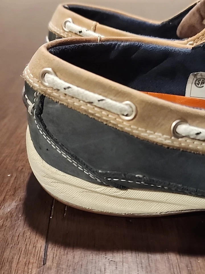 Rockport Works RK670 Women’s 9M Steel Toe Slip Resistant Boat/Deck Shoe Blue - Image 3 of 4