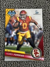 2023 Bowman Chrome U ~ Korey Foreman ~ 1st Pre Rookie ~ 190 ~ USC Trojans