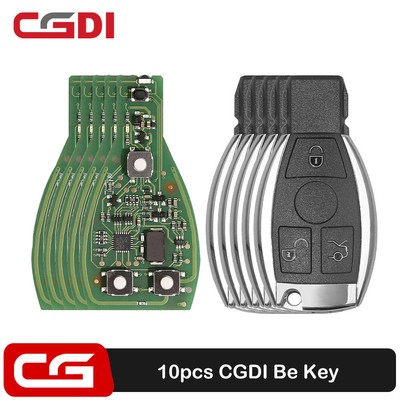 10x CGDI MB Be Key with Smart Key Shell 3 Button for Mercedes Benz till FBS3