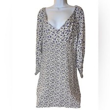 ASOS floral dress Size 12 Ditzy Bodycon Sexy Tight Girly Midi Cute Party Beach