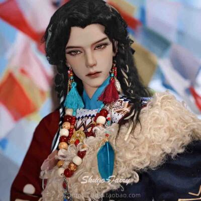 Handsome Full Set 1/3 BJD Doll SD Male Resin Joint Ball Tibetan Ethnic Style Boy