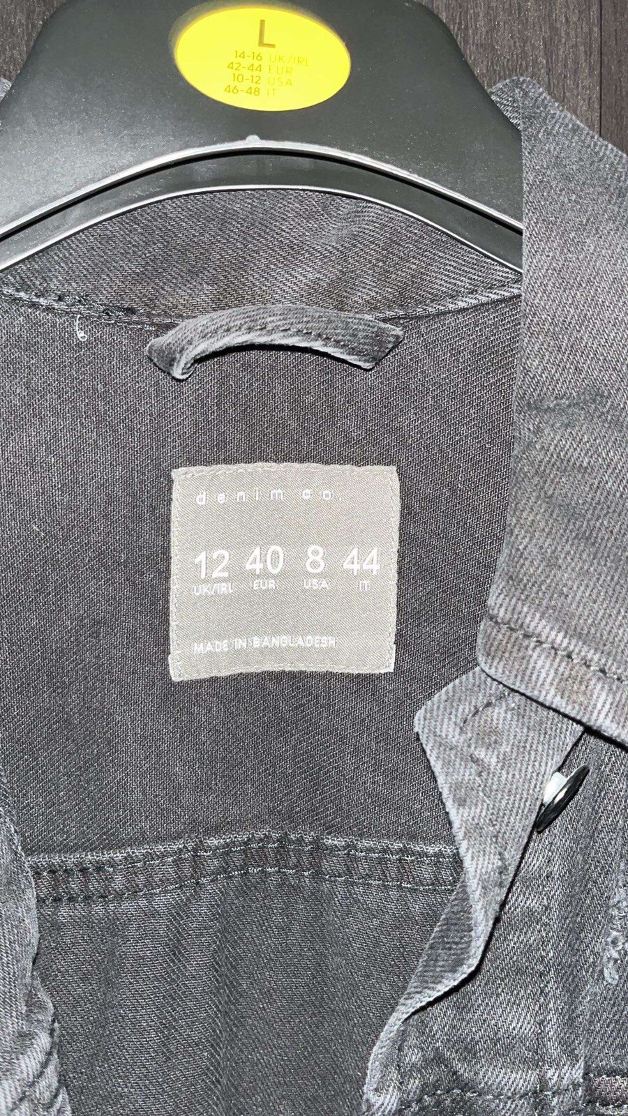 Denim&Co Black Denim Jacket eBay