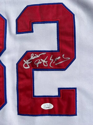 JULIUS ERVING SIGNED 1972 VIRGINIA SQUIRES MITCHELL & NESS JERSEY