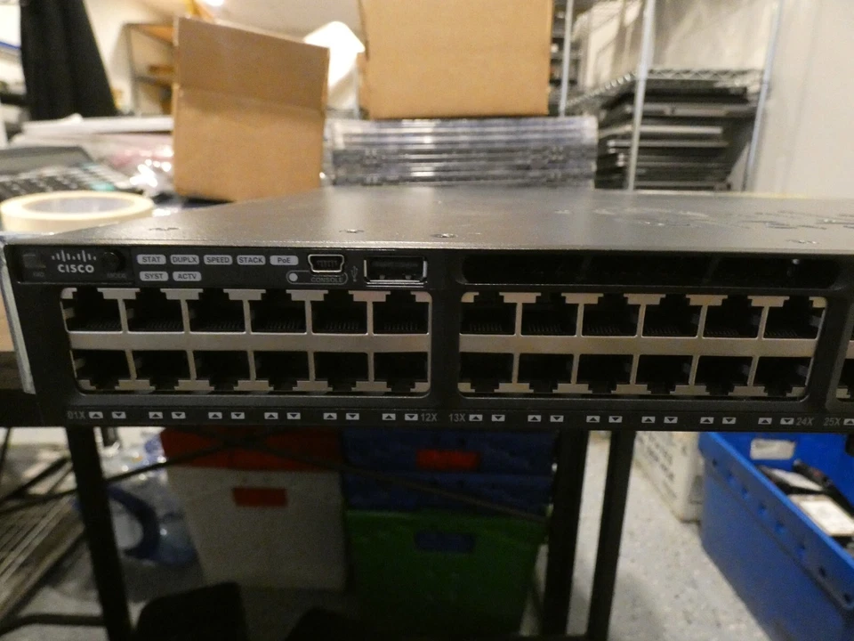 Cisco WS-C3650-12X48UQ-L 48 Port Switch Catalyst 3650 48 UPOE 4X10G w/2 PSU - Image 2 of 4