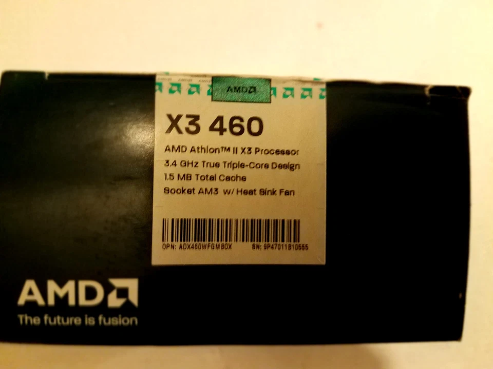 AMD Athlon II X3 460 3 Core  3.4 GHz Socket AM3 CPU ADX460WFGMBOX ADX460WFK32GM - Image 2 of 4
