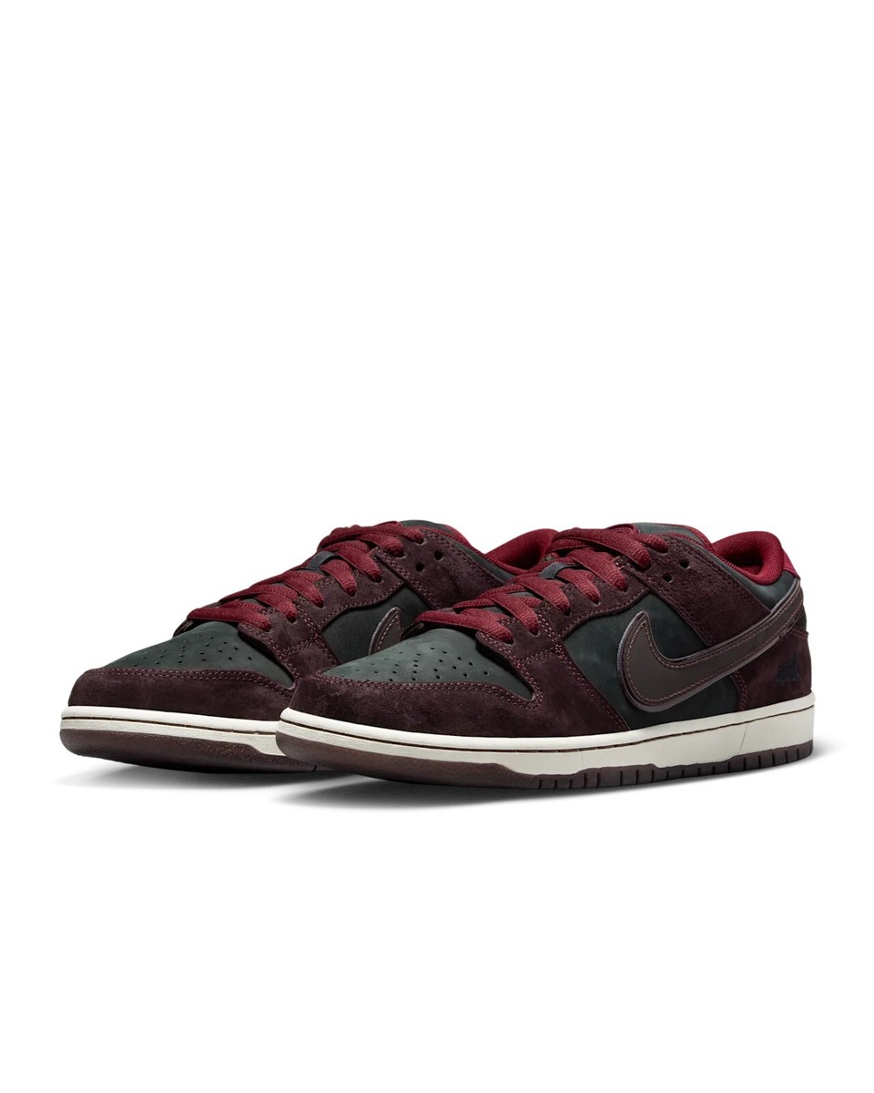 Nike SB Dunk Low Pro x Riot Skateshop Mahogany and Team Red SZ Men