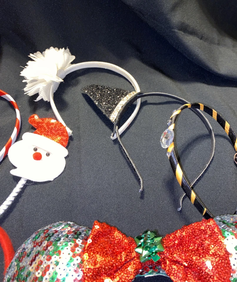 Lote Diadema Niñas Rosa Navidad Halloween Conejito de Pascua 8 Piezas Foto 3 de 4