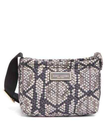 Marc Jacobs Purse Small Crossbody Bag Snake Print Soft Quilted Fabric NWT