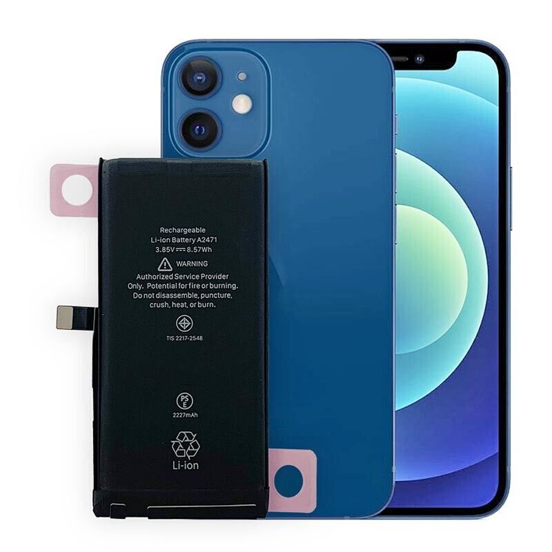 New 2227mAh Replacement Battery for iPhone 12 mini with Adhesive