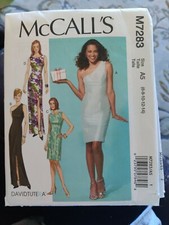 MCCALLS PATTERN 7283  DRESSES  MISSES / PETITE  SIZES  6 8 10 12 14  UNCUT