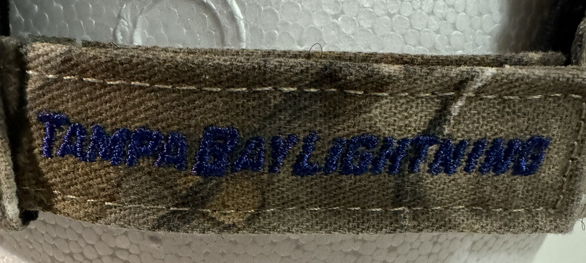 Tampa Bay Lightning Camo/ Blue Embroidered Adjustable 47Brand Hat Cap