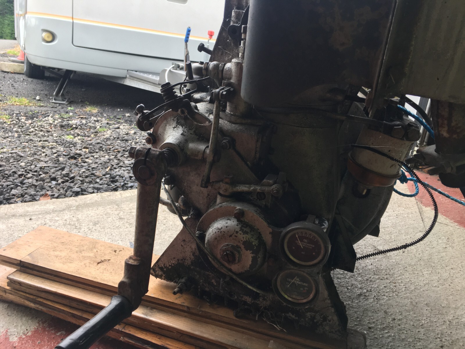 Enfield Single Cylinder Diesel Engine with Enfield Gearbox eBay