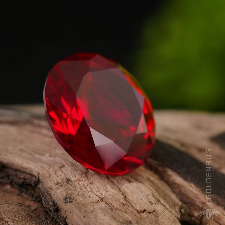 Ruby Genuine Loose Gemstone Round Cut Top Quality Created Red Corundum EU - Image 3 of 4