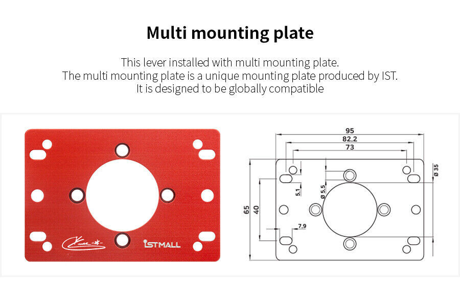 IST Solution - Bouton Alpha N Lever (rouge) Pour Arcade - ISTMALL