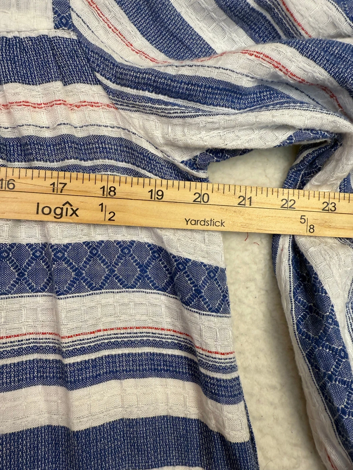 VETEMENTS Maxi abito dRA Los Angeles cotone a strati marca Anthro a righe Cottagecore taglia M