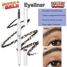 Dual-Sided Brow Pencil, Fine Tip, Shapes& Defines, Tame, Comb, Neutral Brown 1PK