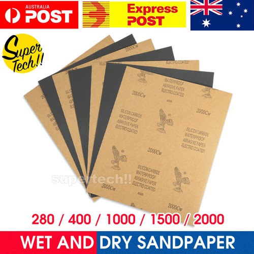 10x280 400 1000 1500 2000 Grit Wet Dry Paper Sandpaper Sanding Paper Mixed Grade eBay
