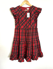 J. Crew Crew Cuts Red Tartan Plaid Dress NWT Girls 12 Holiday Christmas