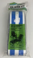 Arden Paradise Re-Web Kit Lawn Chair Webbing 30 ft Blue 3" Wide #79991 NOS