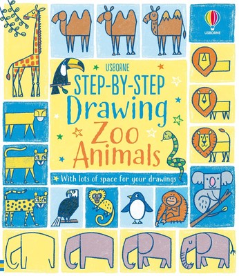 Step-by-step Drawing Zoo Animals | Fiona Watt | Taschenbuch | Englisch | 2021
