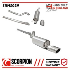 SRNS029 Scorpion Exhaust fits Twingo RenaultSport 133 08-13 Cat Back Evo System