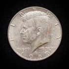 40% Silver 1968 Kennedy Half Dollar - Circulated Condition - 15-42