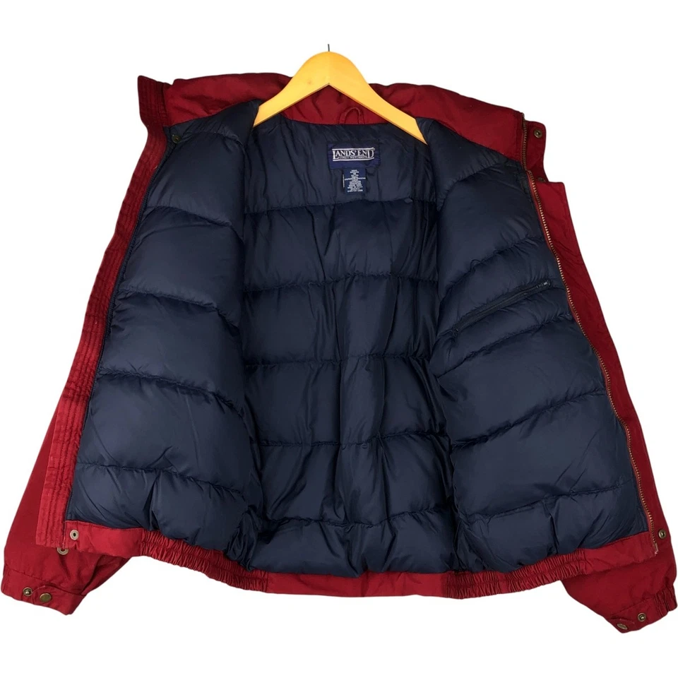 Vintage 1990'S Lands' End goose down jacket size M men's - Image 3 of 4