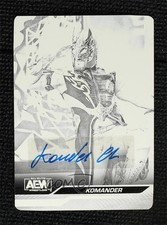 2024 Upper Deck AEW All Elite Wrestling Printing Plate Black 1/1 Komander Auto