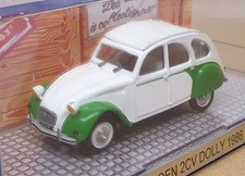 Norev 1/43 Scale Diecast 151403 - 1986 Citroen 2cv Dolly - White/Green