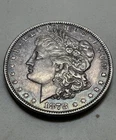 1878 7/8 Strong Tail Feathers Morgan Silver Dollar Au condition w/  Light Color