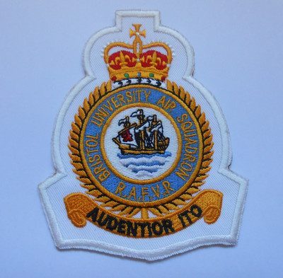 BRISTOL UNIVERSITY AIR SQUADRON Royal Air Force VR Wappen Stoff Patch