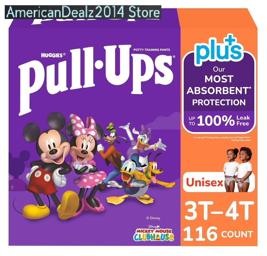 Huggies Pull-Ups Training Pants for Unisex, Sizes: 2T-6T Pac