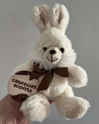 Dan Dee Chocolate Scented Stuffed Bunny Rabbit Plush 9  New Animal Fuzzy