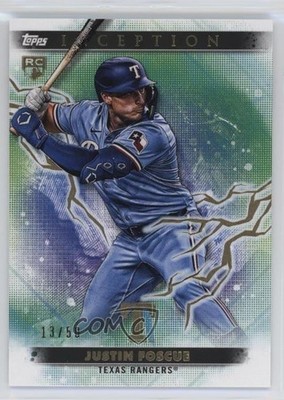 2024 Topps Inception Gold Electricity 13/50 Justin Foscue #28 Rookie RC 3c2