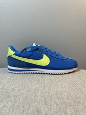 Nike Cortez BG Photo Blue Lemon Twist Shoe Size 6Y/Women 7.5 IB7748-406