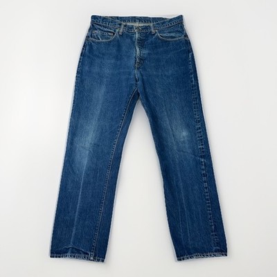 Vintage 1960s Levi s 505 BIG E Jeans 36x30 Talon 42 Made USA Dark Blue Rare