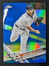 2017 Topps Chrome #4 Michael Fulmer /150 Blue Refractor Detroit Tigers