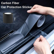 Carbon Fiber Car Sticker Protector Strip Door Sill Scuff Plate Guard Nano Tape