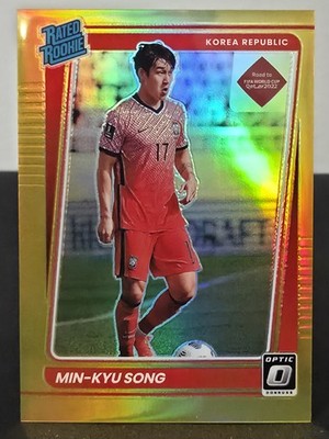 Min-kyu Song 2021-22 Donruss #189 Optic Gold #/10 Rookie