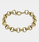 FOSSIL Archival Bold Links Gold Tone Chain Bracelet Stainless Steel 8.5” NWT