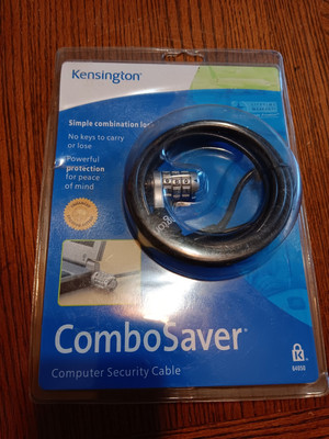 NEW Kensington 64050 ComboSaver Notebook Computer Laptop Cable Combination Lock