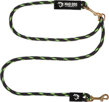 Hands Free Signature Standard Clip Dog Leash - Made in USA by Mad Dog Products (