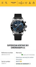 BREITLING SUPEROCEAN HERITAGE B01 CHRONOGRAPH 44 BLACKEYE BLUE AB0162 11